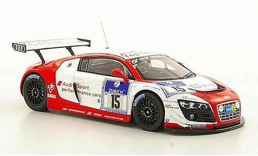 Audi R8 lms 1/43 Spark No.15 Sport Haase / Hennerici / Stippler / Winkelhock ADAC 24h Nurburgring 2011 coche miniatura