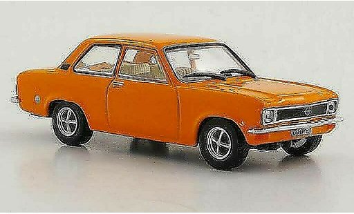 Opel Ascona A Base 1/43 Hachette naranja 2-portes (ohne Magazin) 1970 coche miniatura