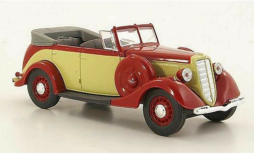 Gaz M1 Phaeton 1/43 Nash Avtoprom beige/rojo geoffnetes capota coche miniatura