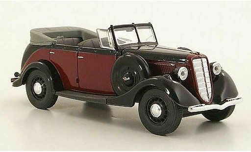 Gaz M1 Phaeton 1/43 Nash Avtoprom rojo/negro geoffnetes capota coche miniatura