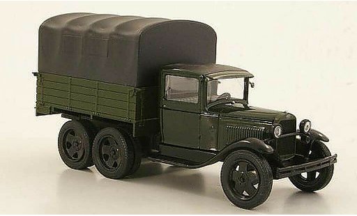 Gaz AAA Base 1/43 Nash Avtoprom verde/negro avec negroer Plane coche miniatura