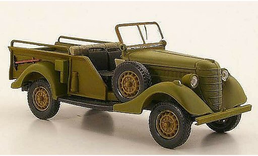 Gaz 61-417 Ouvert 1/43 Nash Avtoprom verde mate geoffnetes capota coche miniatura