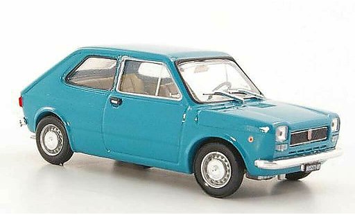 Fiat 127 Berlina 1/43 Brumm azul verde 1971 coche miniatura