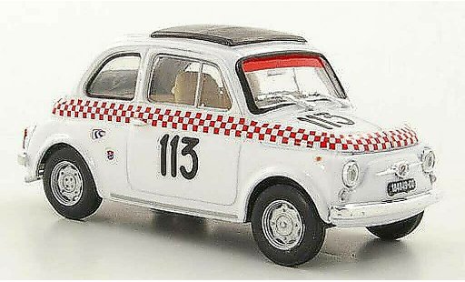 Fiat 500 L 1/43 Brumm Giannini TV No.113 Scuderia deLario B.Dosi Trofeo VaCamonica 1969 coche miniatura