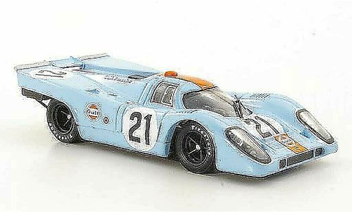 Porsche 917 1970 1/43 Brumm No.21 JWA-Gulf Racing Team Rodriguez / Kinnunen 24h Le Mans coche miniatura