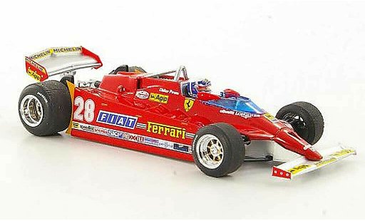 Ferrari 126 CK 1/43 Brumm Turbo No.28 D.Pironi GP USA West coche miniatura