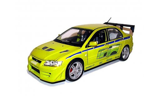 Mitsubishi Lancer Evolution VII 1/18 Ertl Fast and furious coche miniatura