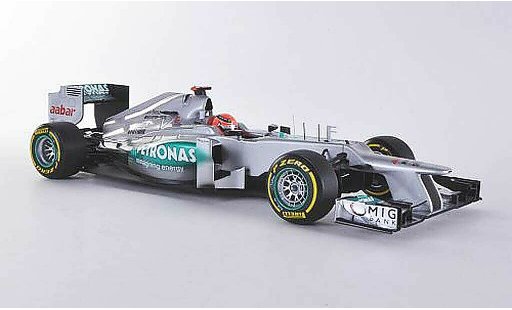 Mercedes F1 2012 1/18 Minichamps AMG W03 No.7 Petronas M.Schumacher Saison coche miniatura