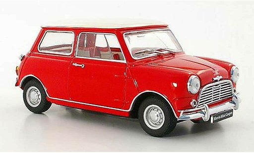 Austin Mini cooper 1/18 Kyosho MkI 1275S rojo/blanco RHD coche miniatura
