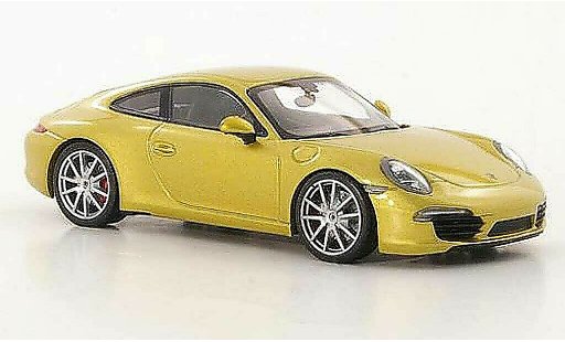 Porsche 911 S 1/43 Minichamps Carrera gold 2011 coche miniatura