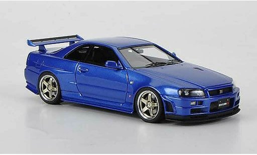 Nissan Skyline R34 1/43 HPI GT-R S-tune azul RHD coche miniatura
