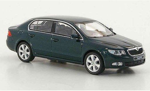 Skoda Superb 2009 1/43 Abrex II verde coche miniatura