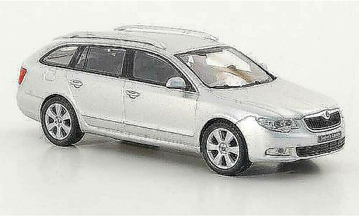 Skoda Superb 2009 1/43 Abrex II Combi gris coche miniatura