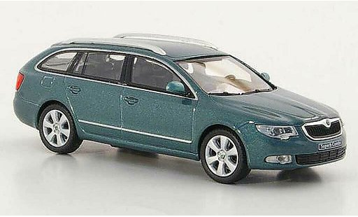 Skoda Superb 2009 1/43 Abrex II Combi grisverde coche miniatura