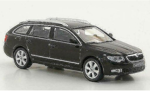 Skoda Superb 2009 1/43 Abrex II Combi marron coche miniatura