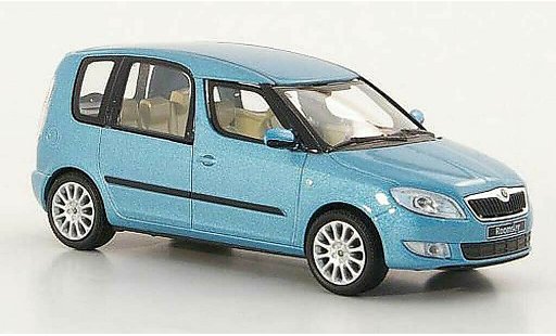 Skoda Roomster Base 1/43 Abrex azul 2010 coche miniatura