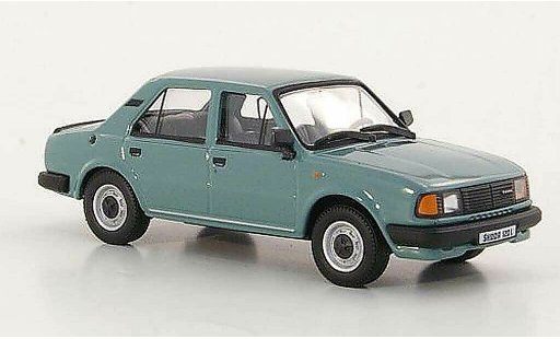 Skoda 120 Base 1/43 Abrex L grisverde 1986 coche miniatura