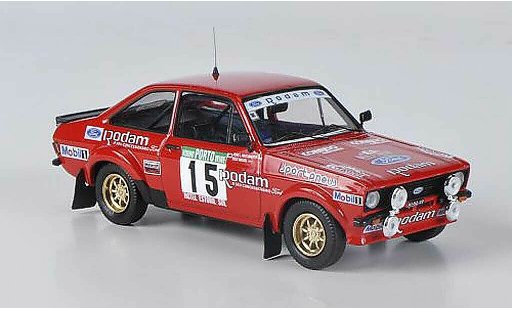Ford Escort Rally 1/43 Mini Partes No.15 Rodam J.Miguel / J.L.Nascimento Portugal 1985 coche miniatura