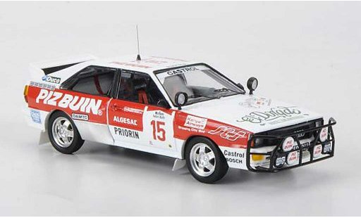 Audi Quattro rallye 1/43 Trofeu No.15 Piz Buin F.Wurz / C.Brandstetter Safari Rally 1984 coche miniatura