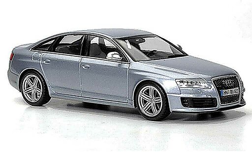 Audi RS6 avant 1/43 Minichamps gris azul 2008 coche miniatura