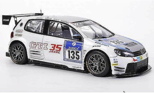 Volkswagen Golf Base 1/43 Spark 24 No.135 Mutsch / Ekblom / Simon / Mortara 24h ADAC Nurburgring 2011 coche miniatura