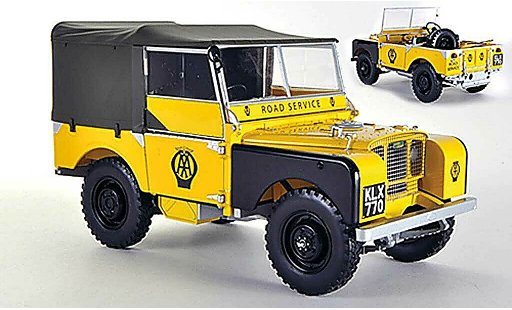 Land Rover Series 1 Base 1/18 Minichamps AA Road Service amarillo 1948 coche miniatura