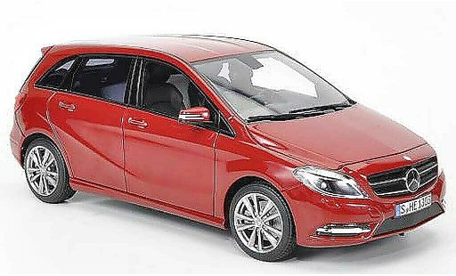 Mercedes Classe B Base 1/18 Norev B180 rojo 2011 coche miniatura