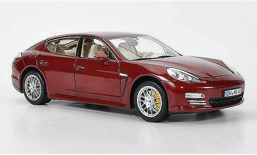 Porsche Panamera 4S 1/18 Norev rojo 2009 coche miniatura