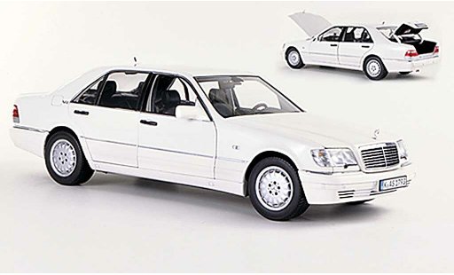 Mercedes Classe S Base 1/18 Norev S 600 (W140) blanco 1997 coche miniatura