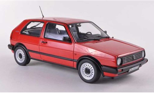 Volkswagen Golf Base 1/18 Norev CL rojo 1987 coche miniatura