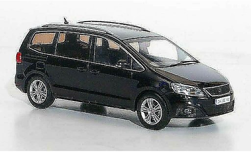 Seat Alhambra Base 1/43 Hachette negro 2010 coche miniatura