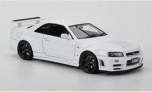 Nissan Skyline R34 1/43 HPI GT-R Nismo Z-tune blanco RHD coche miniatura