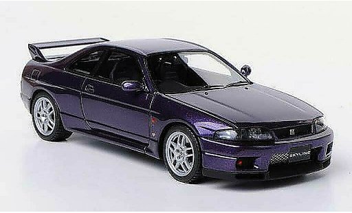 Nissan Skyline R33 1/43 HPI GT-R V-Spec () lila RHD 1995 coche miniatura