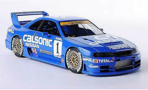Nissan Skyline R32 1/43 HPI GT-R No.1 Calsonic K.Hoshino / M.Kageyama JGTC Sendai 1995 coche miniatura