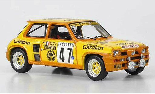 Renault 5 Turbo 1/43 IXO No.47 Gardian Rouby/Giron Rally Monte Carlo 1982 coche miniatura