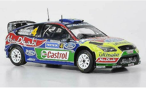 Ford Focus RS WRC 1/43 IXO 09 No4 BP/Abu Dhabi Rally Finnland 2010 coche miniatura