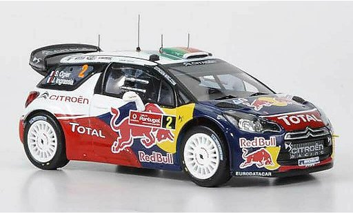 DS Automobiles DS3 WRC 2011 1/43 IXO No.2 Red Bull Ogier/Ingrassia Rally Portugal coche miniatura