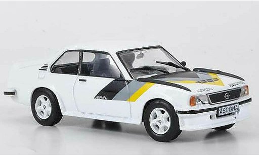 Opel Ascona B 400 1/43 Hachette blanco (ohne Magazin) 1979 coche miniatura