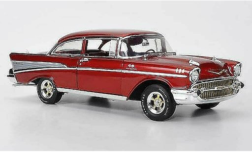 Chevrolet Bel Air Coupe 1/18 Highway 61 rojo 1957 coche miniatura