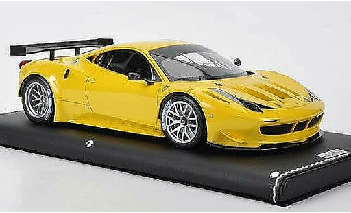Ferrari 458 Italia GT2 1/18 MR Collection amarillo coche miniatura