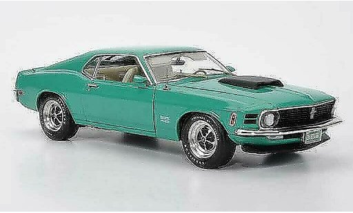 Ford Mustang Boss 429 1/18 Highway 61 verde/negro coche miniatura
