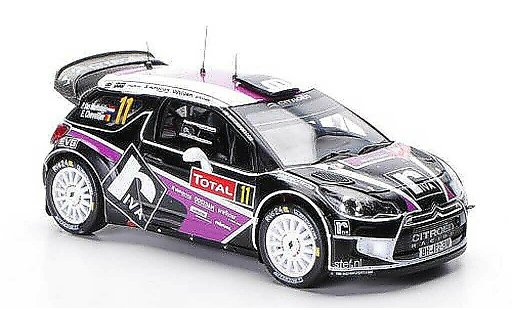 DS Automobiles DS3 WRC 2012 1/43 IXO No.11 P.Merksteijn / E.Chevalier Rally Monte Carlo coche miniatura