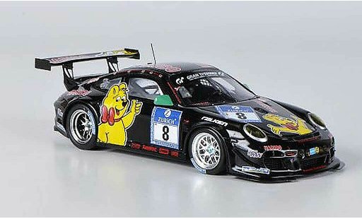 Porsche 911 GT3 1/43 Spark R 2011 No.8 Haribo 24h Nurburgring coche miniatura