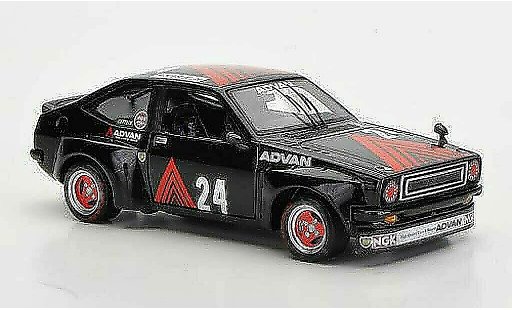 Toyota Starlet Advan 1/43 Spark 1300 No.24 A.Hagiwara Fuji 1980 coche miniatura