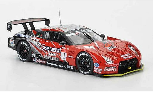 Nissan Skyline R35 1/43 Ebbro Nismo GT-R Super GT 500 No.1 Xanavi Nismo Festival 2008 coche miniatura