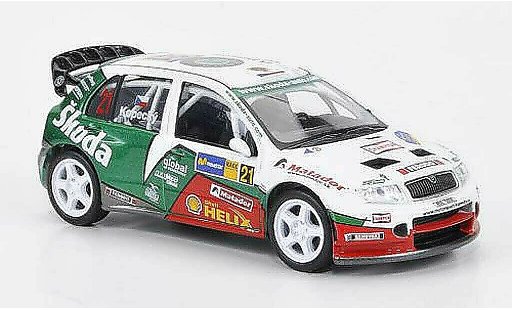 Skoda Fabia WRC 1/43 Abrex Evo No.21 Kopecky/Schovanek Rally Catalunya 2006 coche miniatura