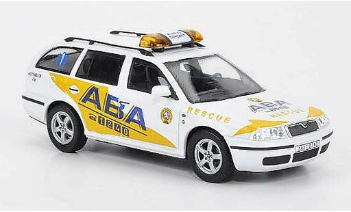 Skoda Octavia Livree Flotte 1/43 Abrex ABA Rescue 2004 coche miniatura