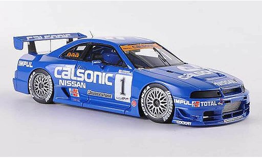 Nissan Skyline R33 1/43 HPI GT-R No.1 Calsonic K.Hoshino / M.Kageyama JGTC Mine 1995 coche miniatura