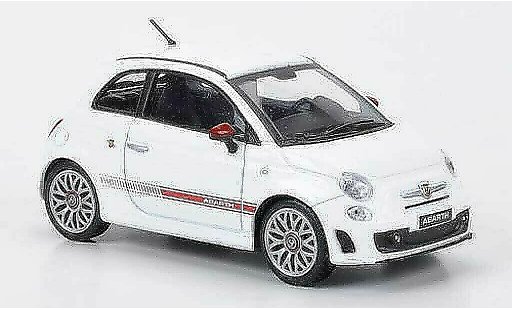Fiat 500 Abarth 1/43 Motorama blanco 2009 coche miniatura