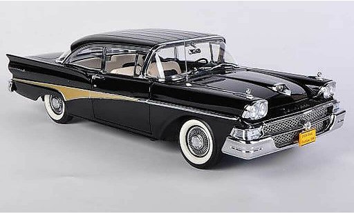 Ford Fairline 500 Hardtop 1/18 Sun Star Hard Top negro coche miniatura